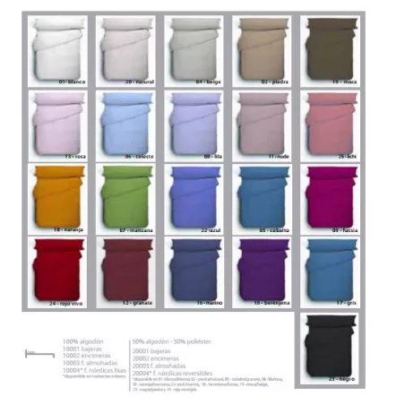 Fodera per cuscino 50% Cotone 50% Poliestere Abecé Casa - Vari colori